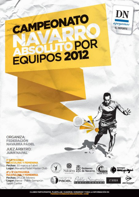Campeonato Navarro Absoluto por Equipos de Clubes de Padel 2012